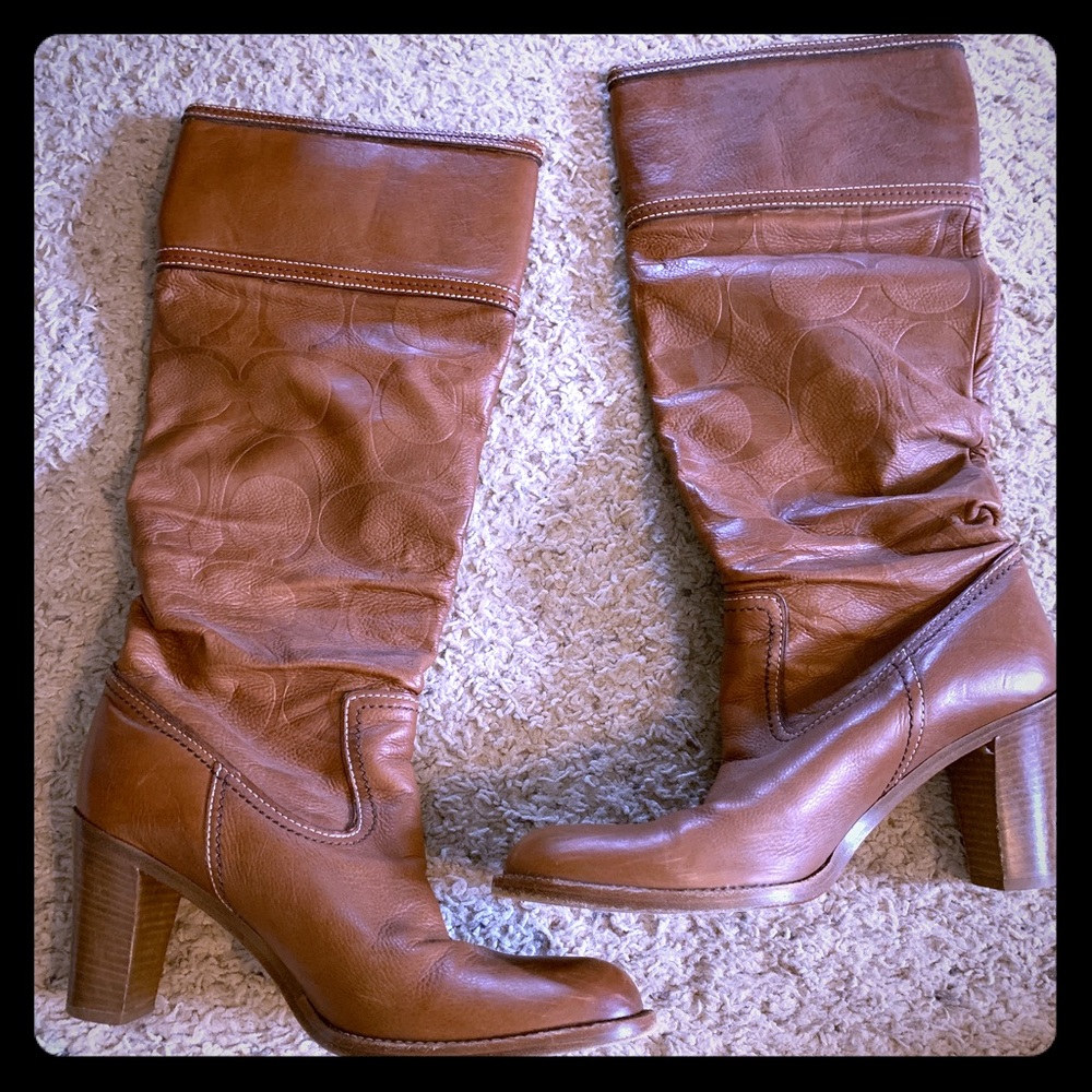 Coach Brown Leather Booth